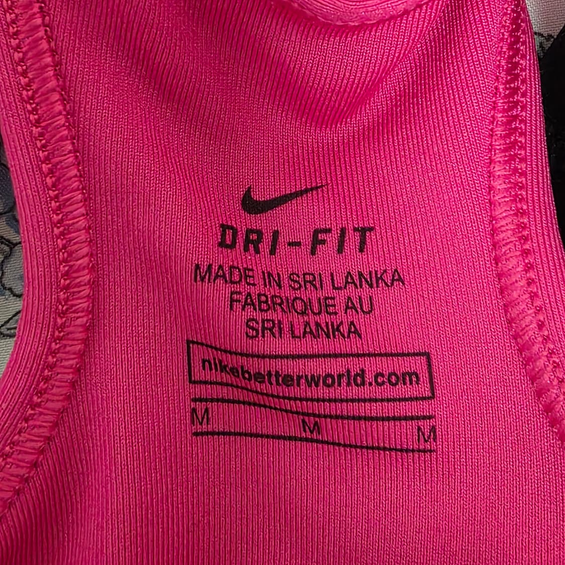 나이키 pro 빈티지 핫핑크 스포츠 브라탱크탑 상품이미지3