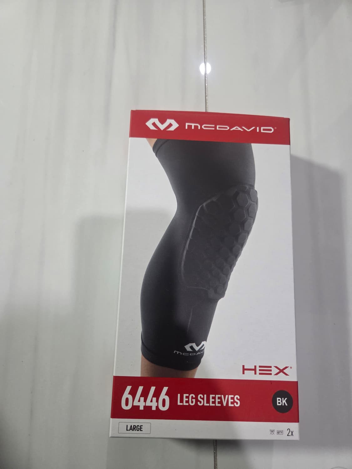 맥데이비드 헥사패드 무릎 보호대 6446R-블랙 러닝 등산 헬스 상품이미지4