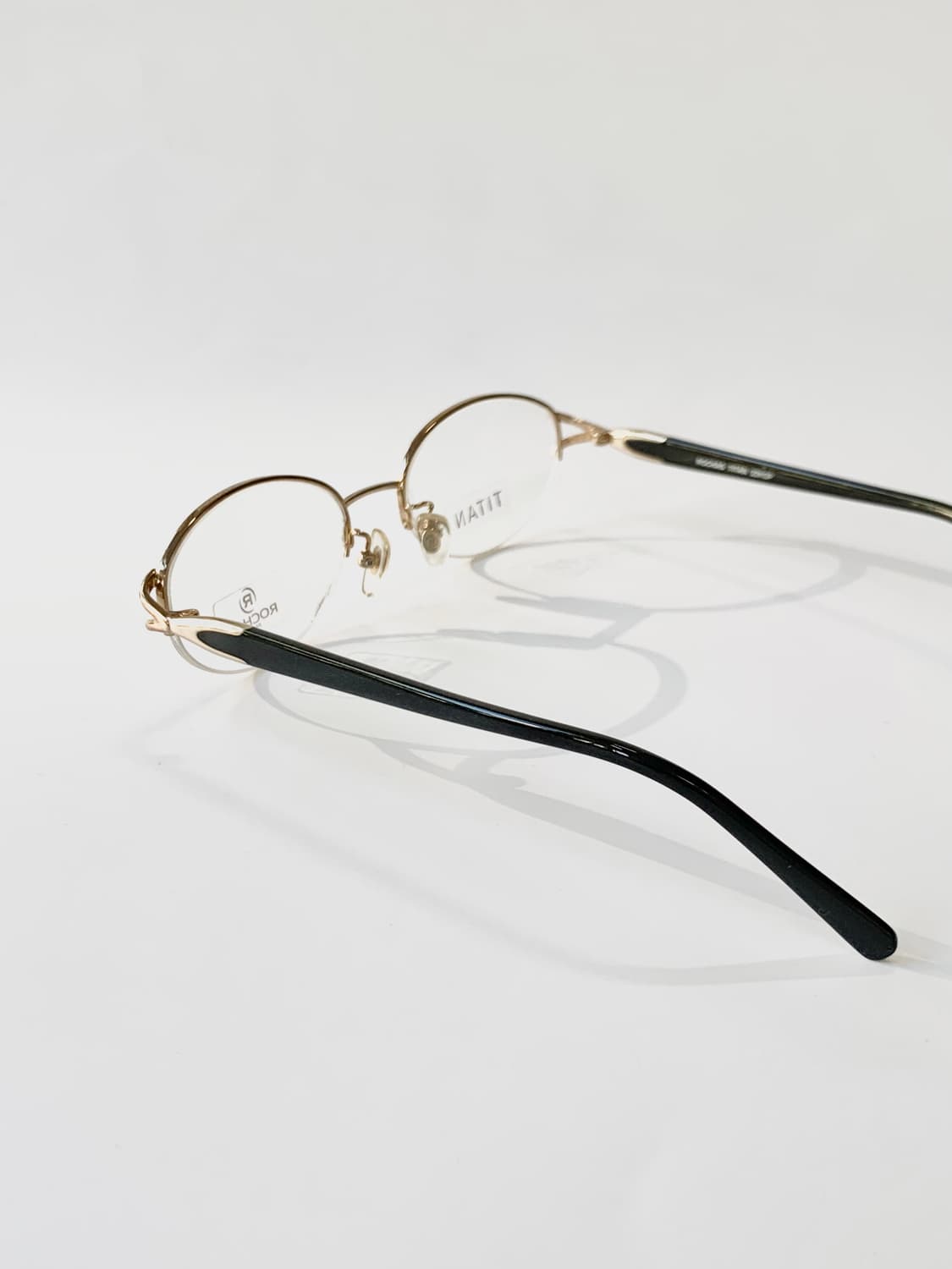 [픽키-604] 로샤스 골드 하프림 안경 데드스탁 티타늄 상품이미지3