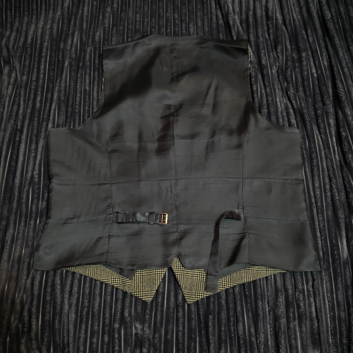 폴로 이태리메이드 글렌체크 3피스 수트 브라운 44R 상품이미지5