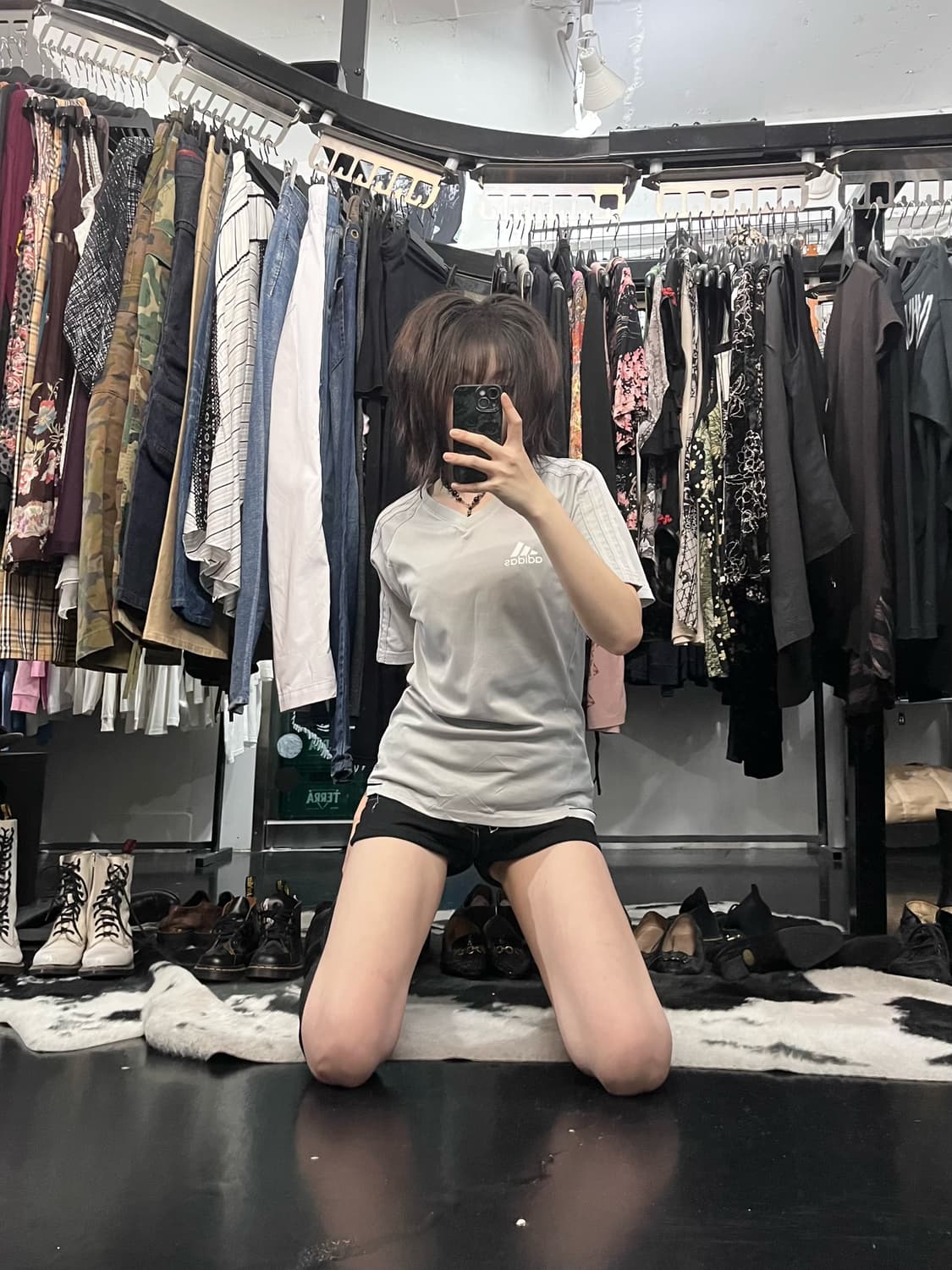 아디다스 풋볼 그레이 반팔 상품이미지1