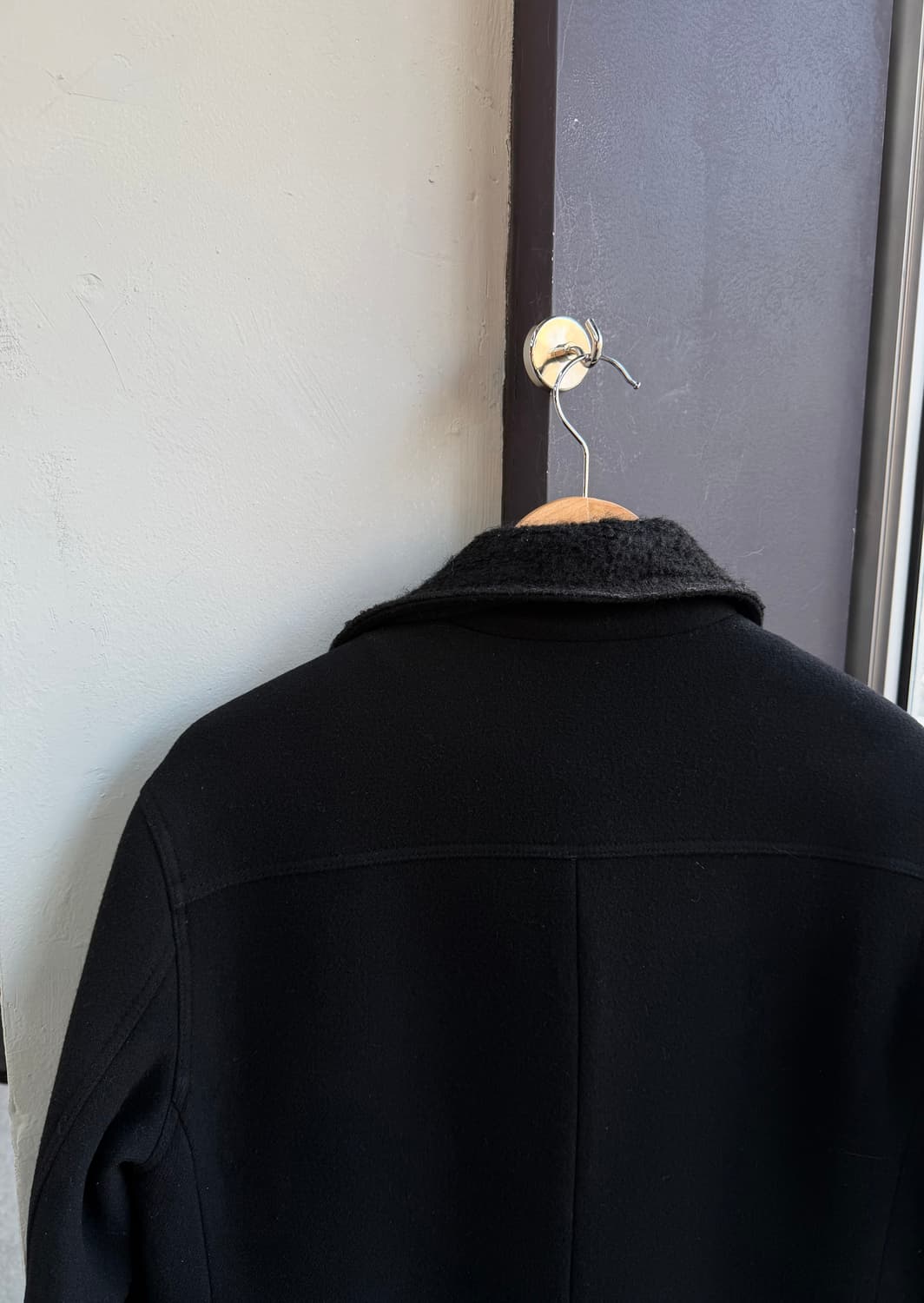 100/ 시스템옴므 캐시미어 블렌딩 시어링 패딩코트 상품이미지6