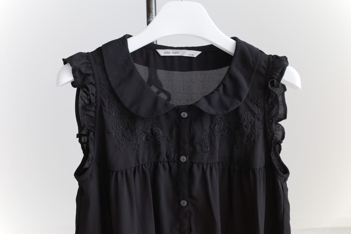 sm2)see-through sleeveless shirt  상품이미지2