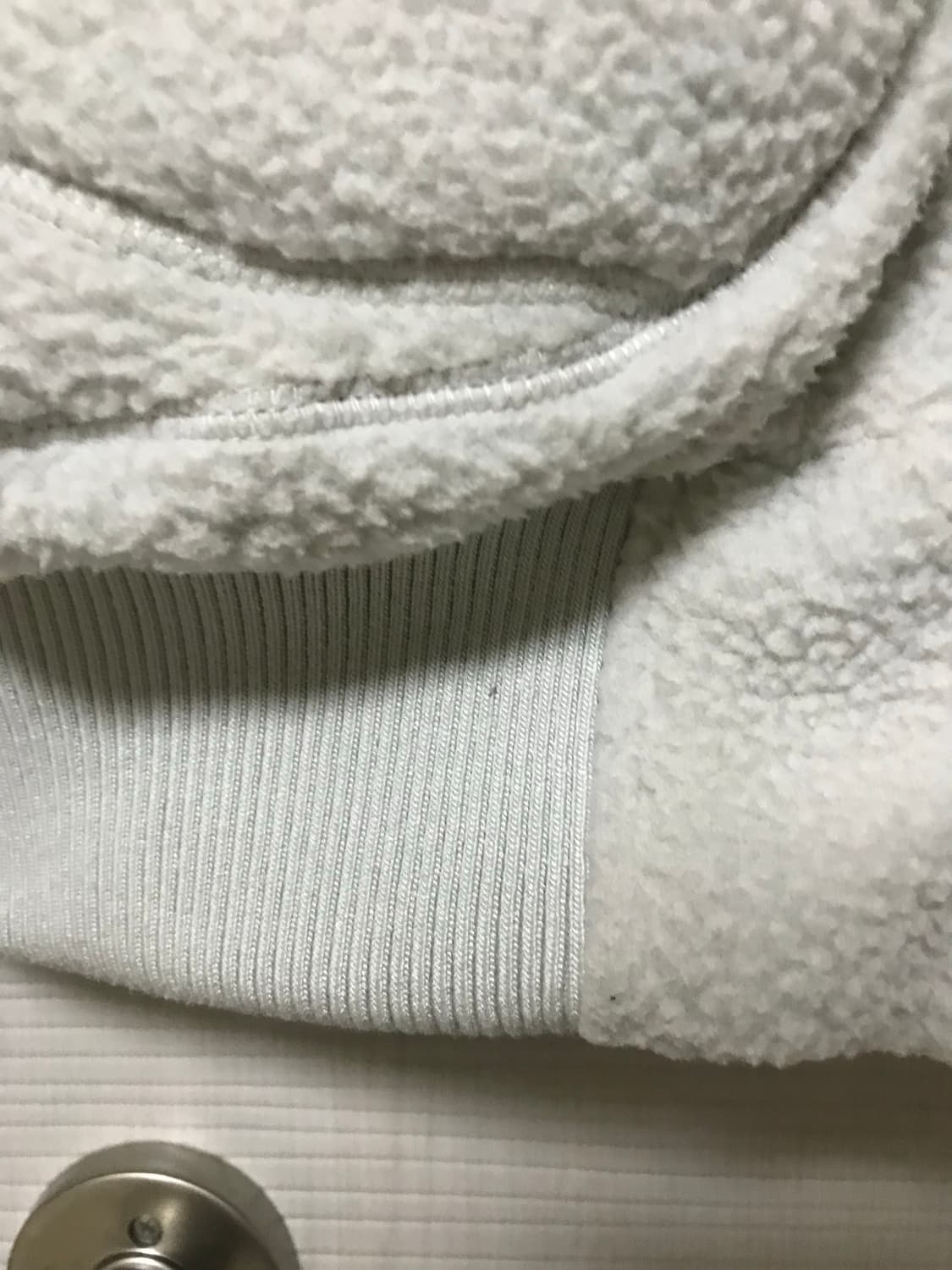 코이세이오 라운드 카라 플리스 재킷 라이트 그레이 후리스 상품이미지4