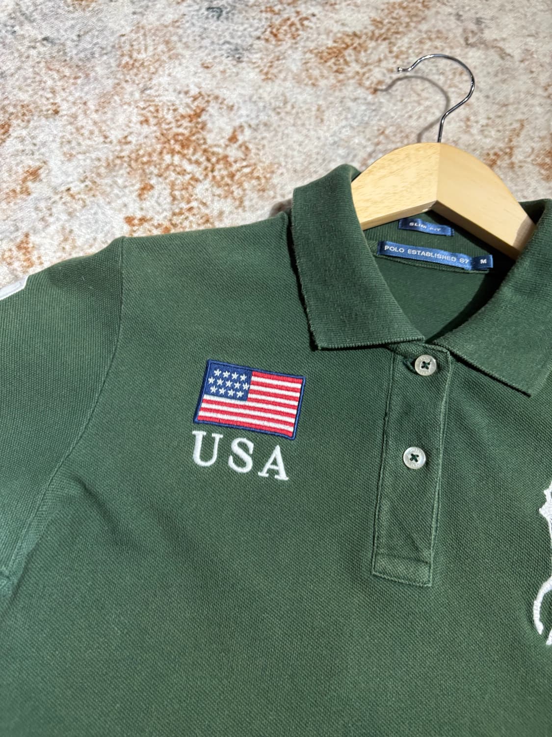 폴로 빅포니 USA 치프키프 카키 카라반팔티셔츠 상품이미지4