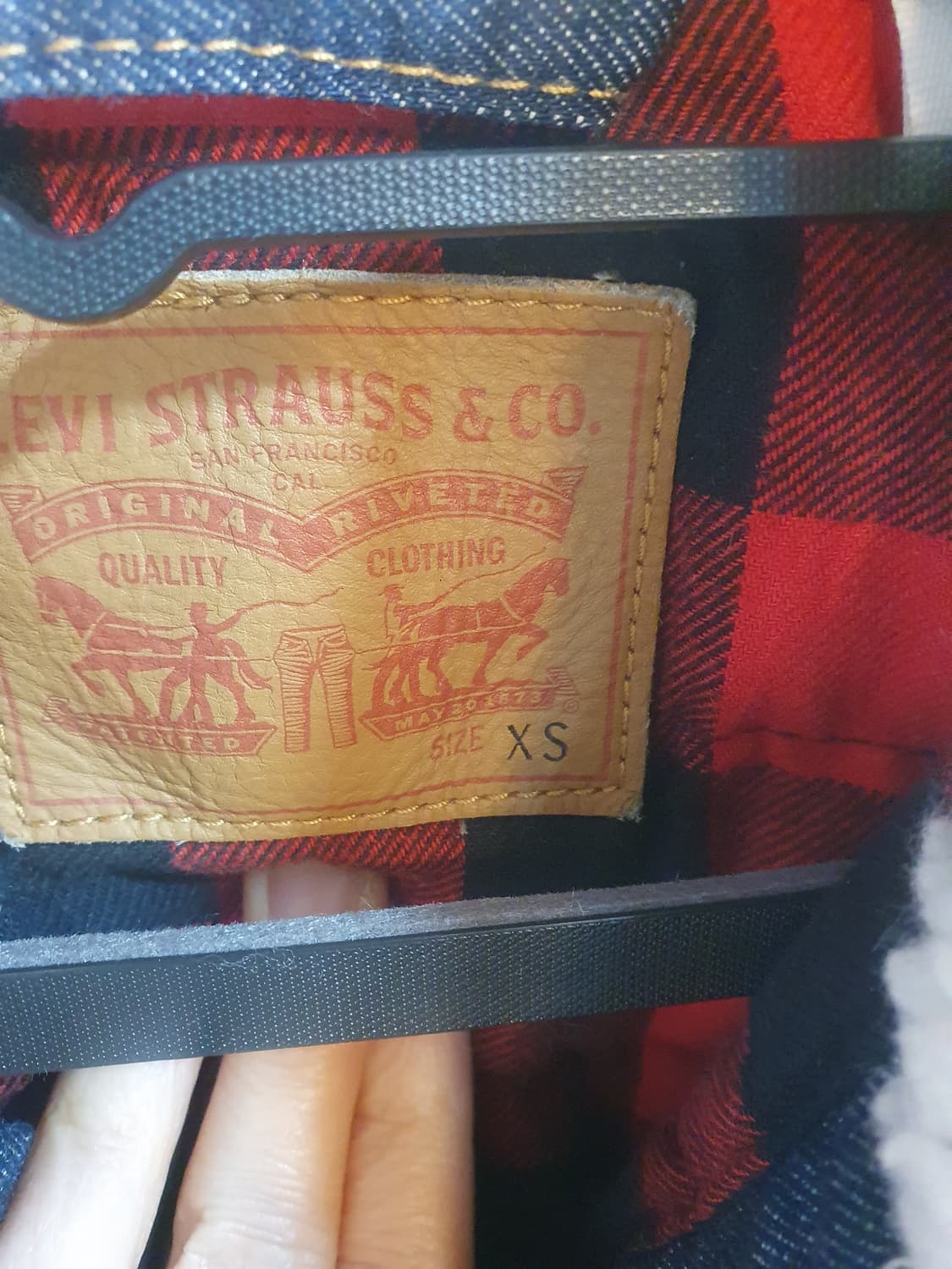 리바이스 쉐르파 트러커 데님 다운 자켓 XS 상품이미지4