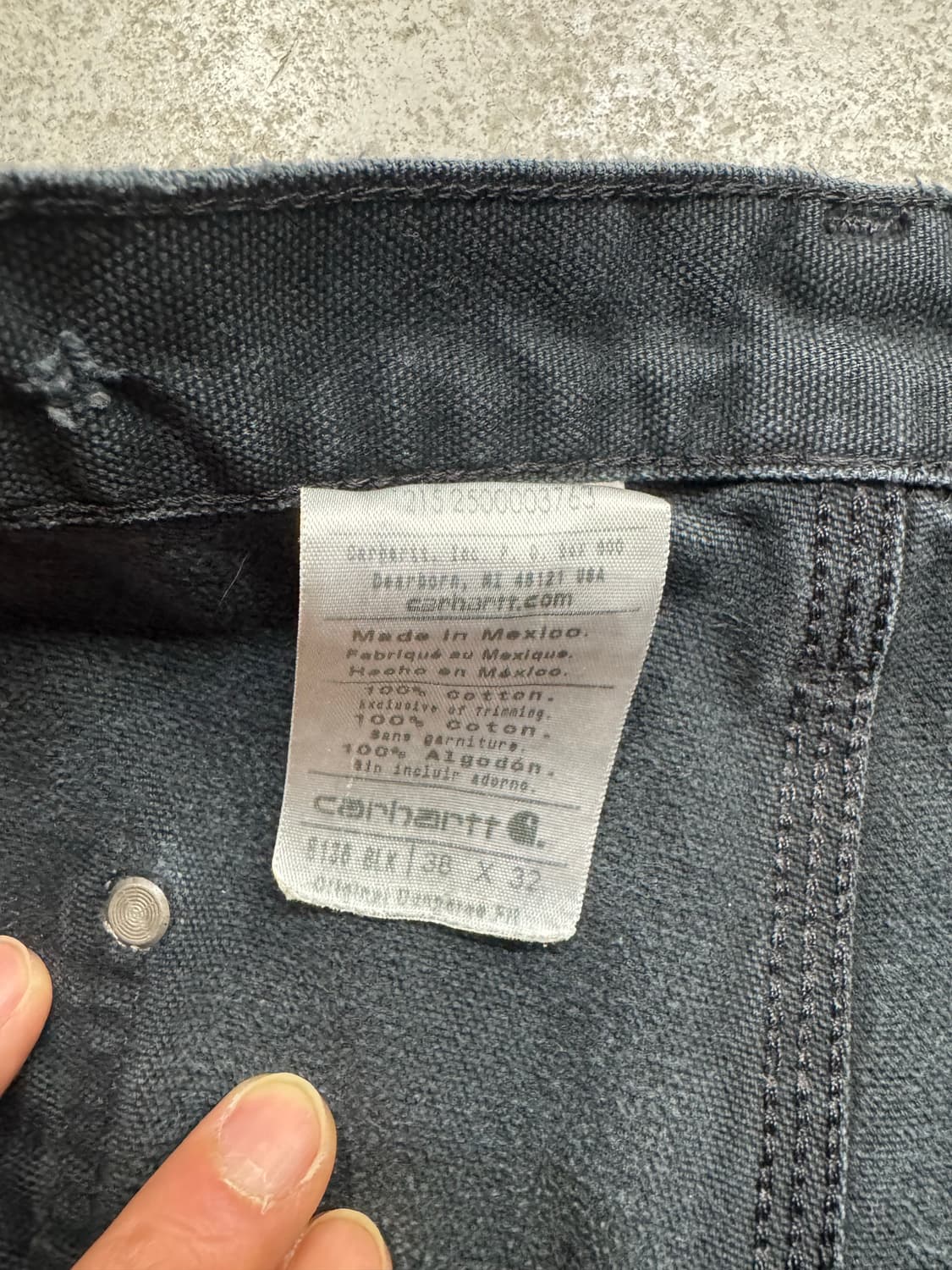 칼하트 B136 BLK 더블니 워크팬츠 상품이미지3