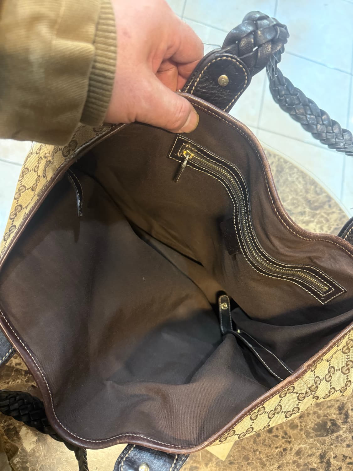 정품 구찌 자가드 호스빗 숄더백 팝니다 상품이미지6