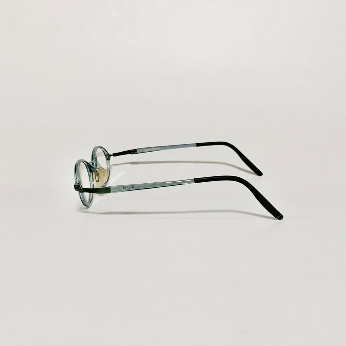 987 Y2K 빈티지 투명 블루 오벌 안경테 여자 남자 공용 레트로 안경 상품이미지4