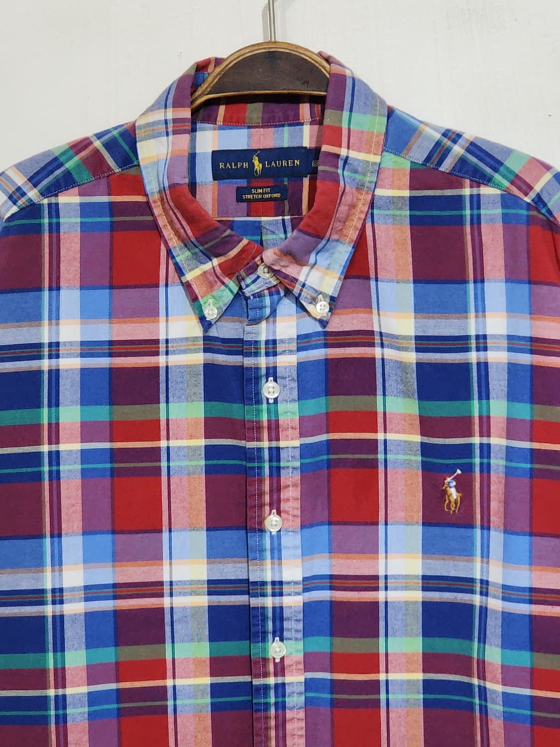 (XL) 랄프로렌 폴로 체크셔츠 로고 옥스포드 남방  상품이미지2