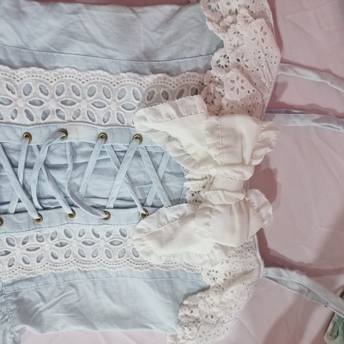 리즈리사(LIZ LISA) 연청 레이스 코르셋 탑 상품이미지6