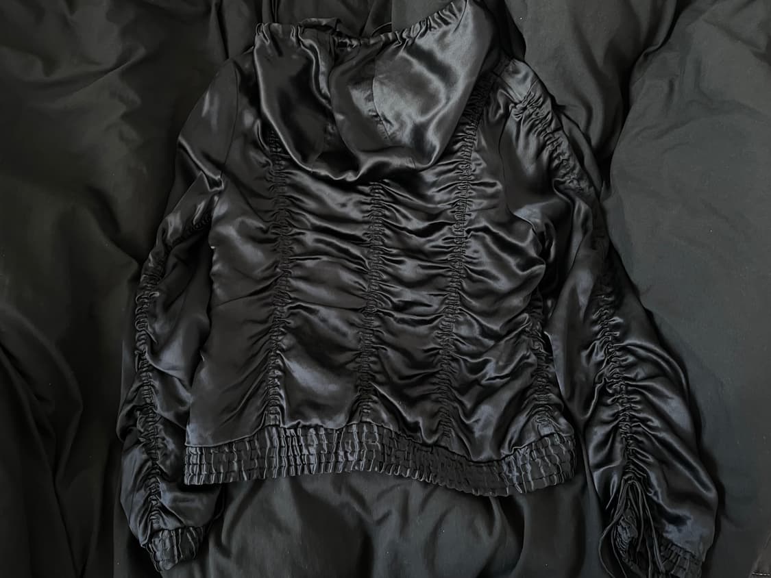 빈티지 셔링 후드집업 다크네이비 상품이미지2