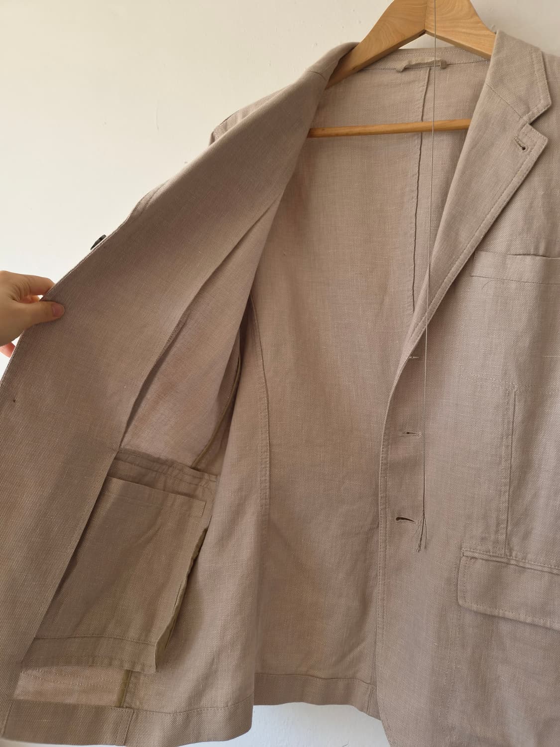 아르마니 익스체인지 남녀공용 간절기린넨자켓 상품이미지4