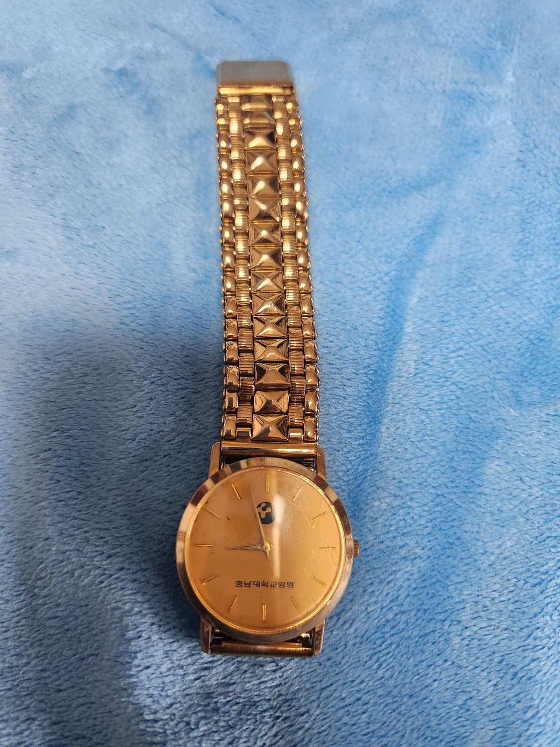 빈티지 금색 메탈 시계 기념시계 상품이미지1