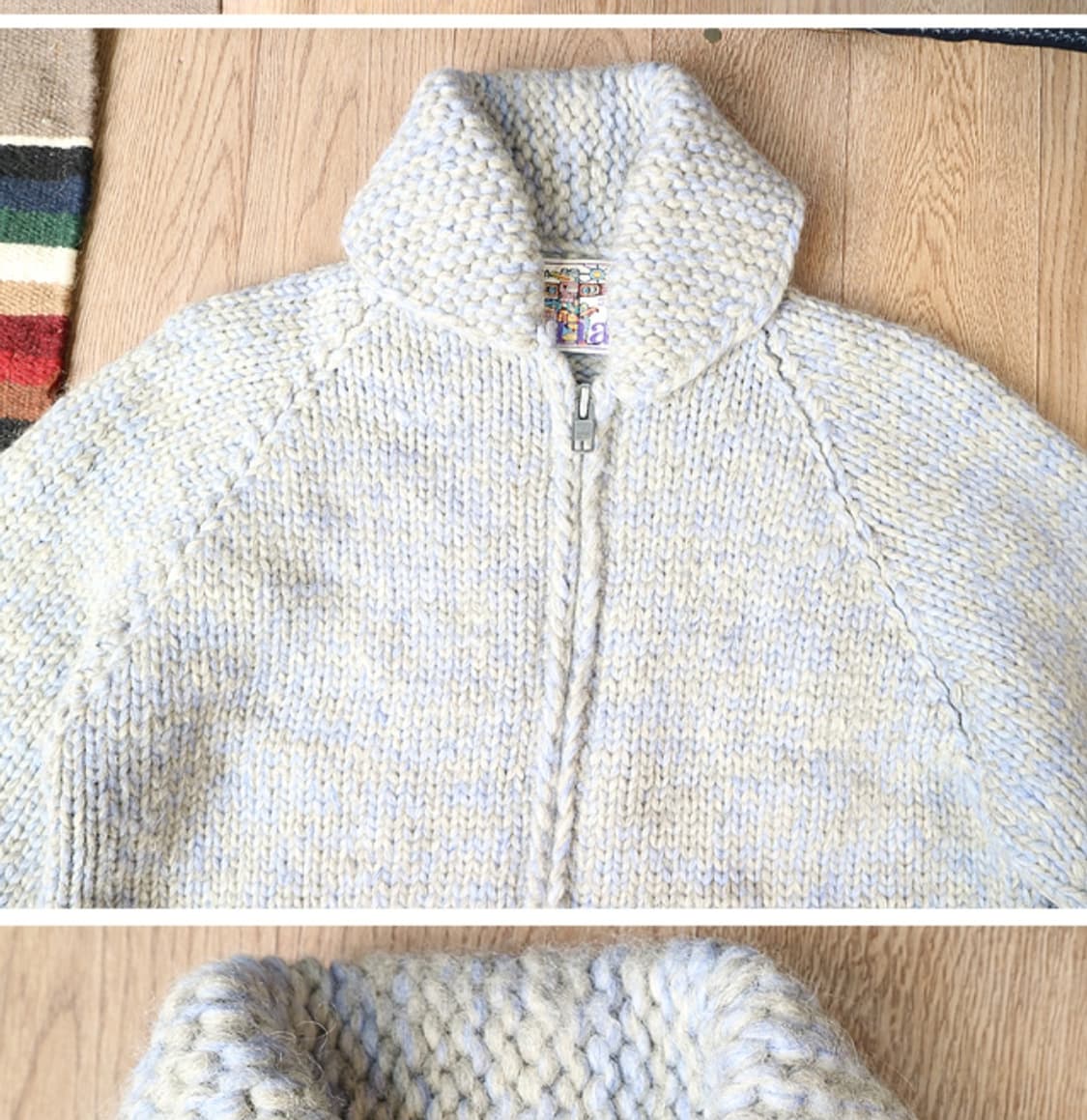 캐나다 핸드메이드 양모100% KANATA 카나타 코위찬 스웨터  상품이미지3