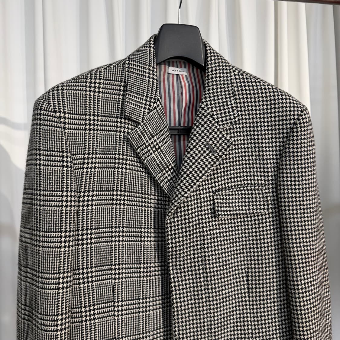 (2) 톰브라운 펀믹스 글렌 하운드투스 RWB 울 코트 상품이미지2
