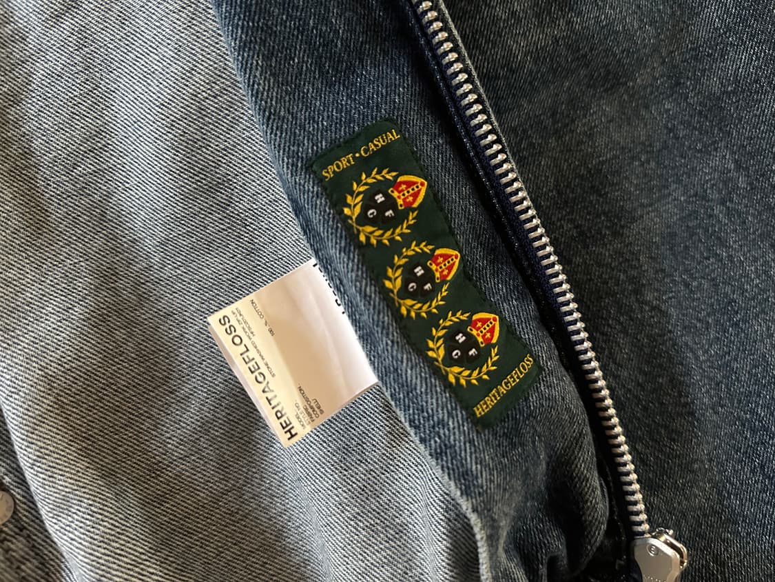 헤리티지플로스 Heritagefloss 데님 블루종 자켓 상품이미지3