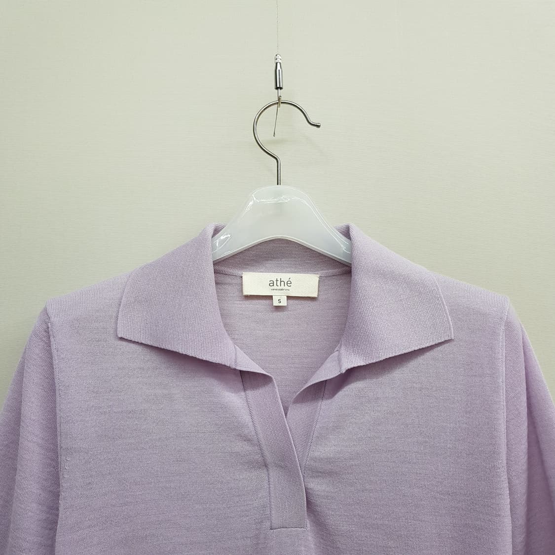 아떼(athe) 2021 카라 반팔 니트 S사이즈 상품이미지2