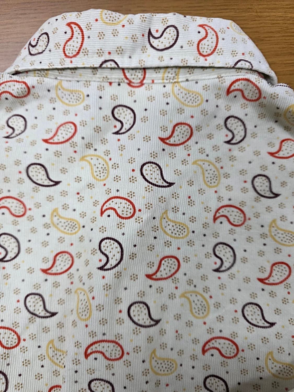 라코스테 페이즐리 패턴 코듀로이 셔츠 L 상품이미지7