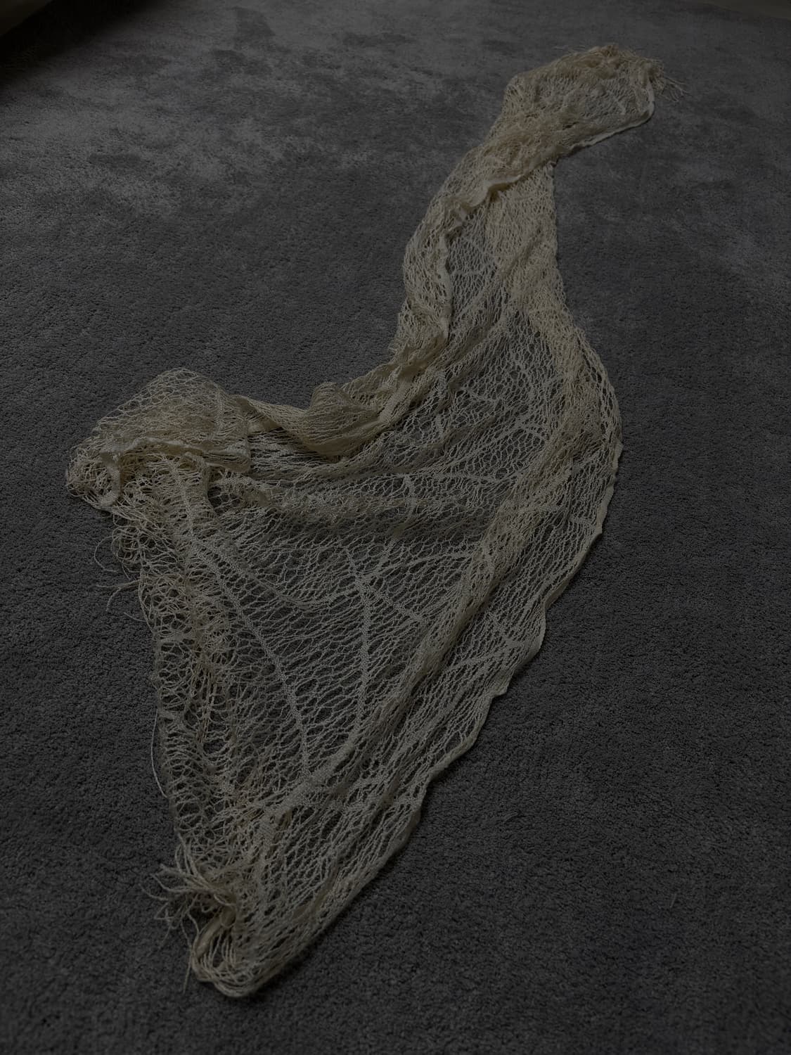 Vintage v-kei punk mood fishnet scarf 상품이미지3