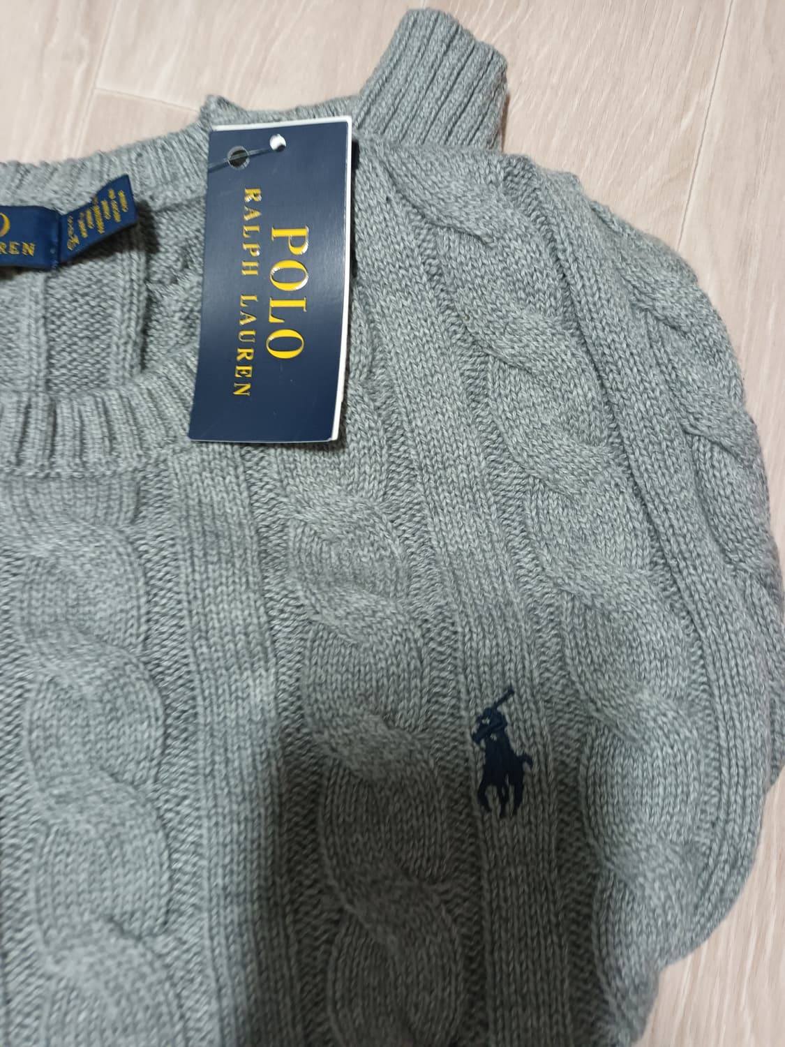 폴로 랄프로렌 꽈배기니트 95-100 상품이미지4