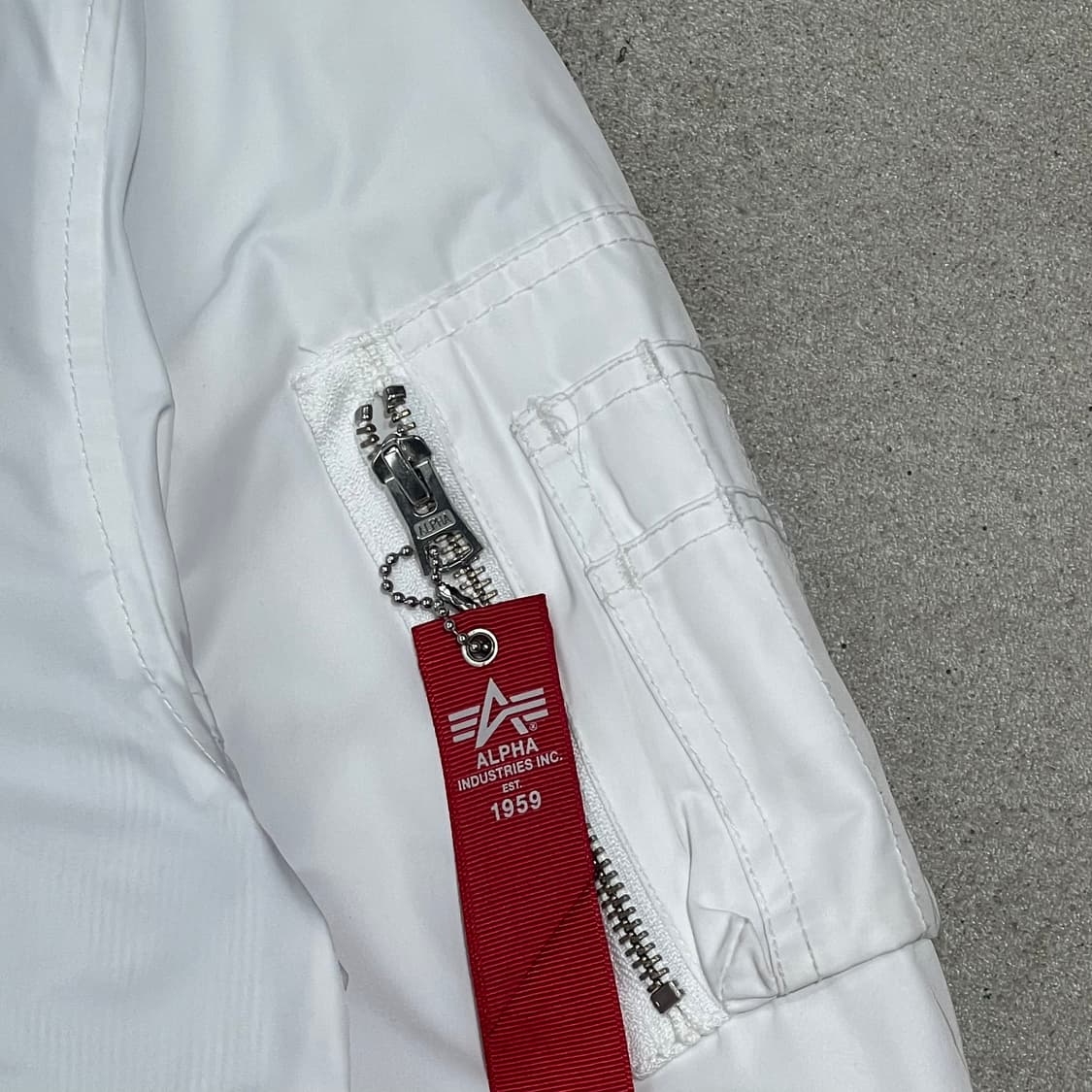 알파인더스트리 화이트 ma-1 점퍼 s10738 상품이미지6
