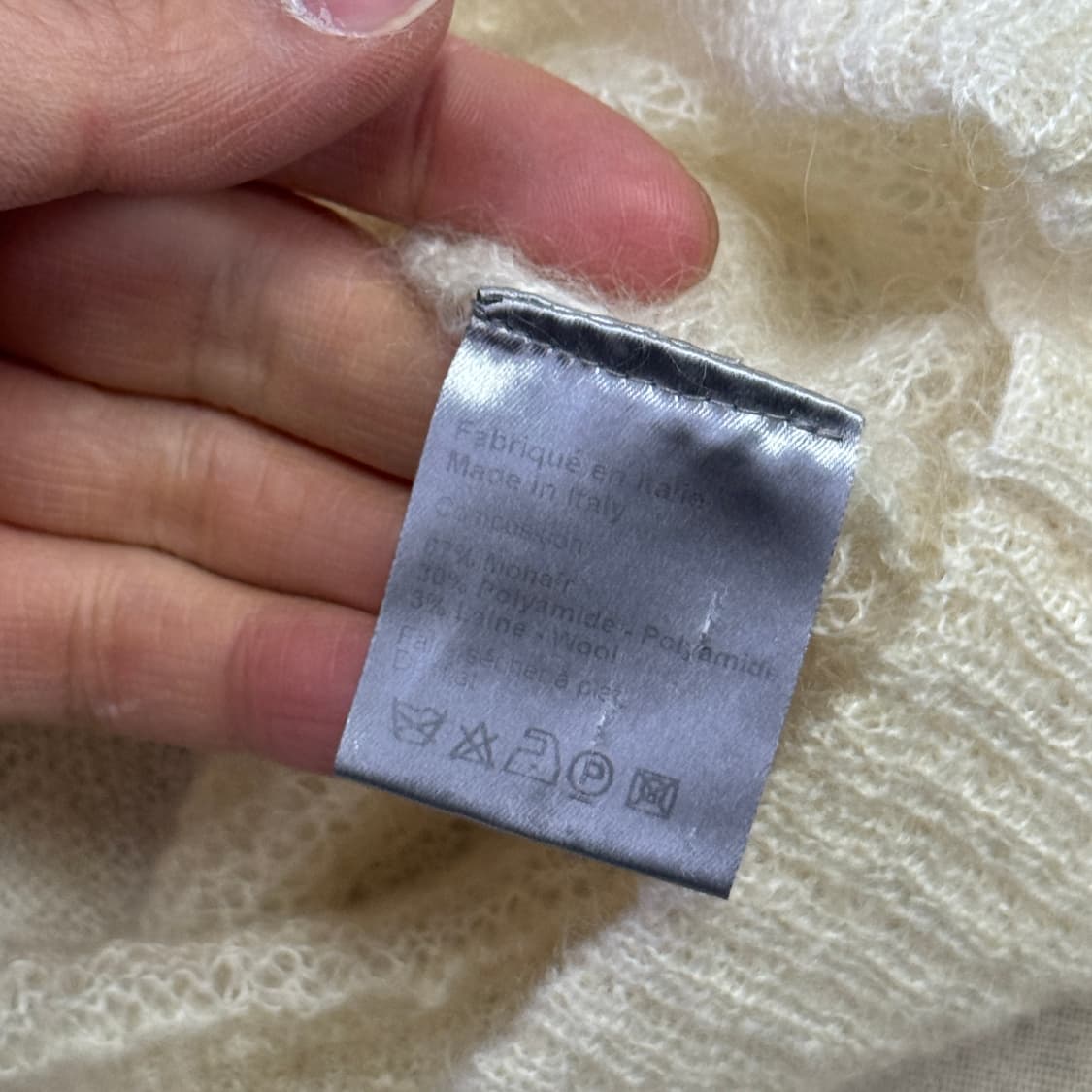 디올옴므 07A/W "Navigate" 모헤어 니트 S 상품이미지7