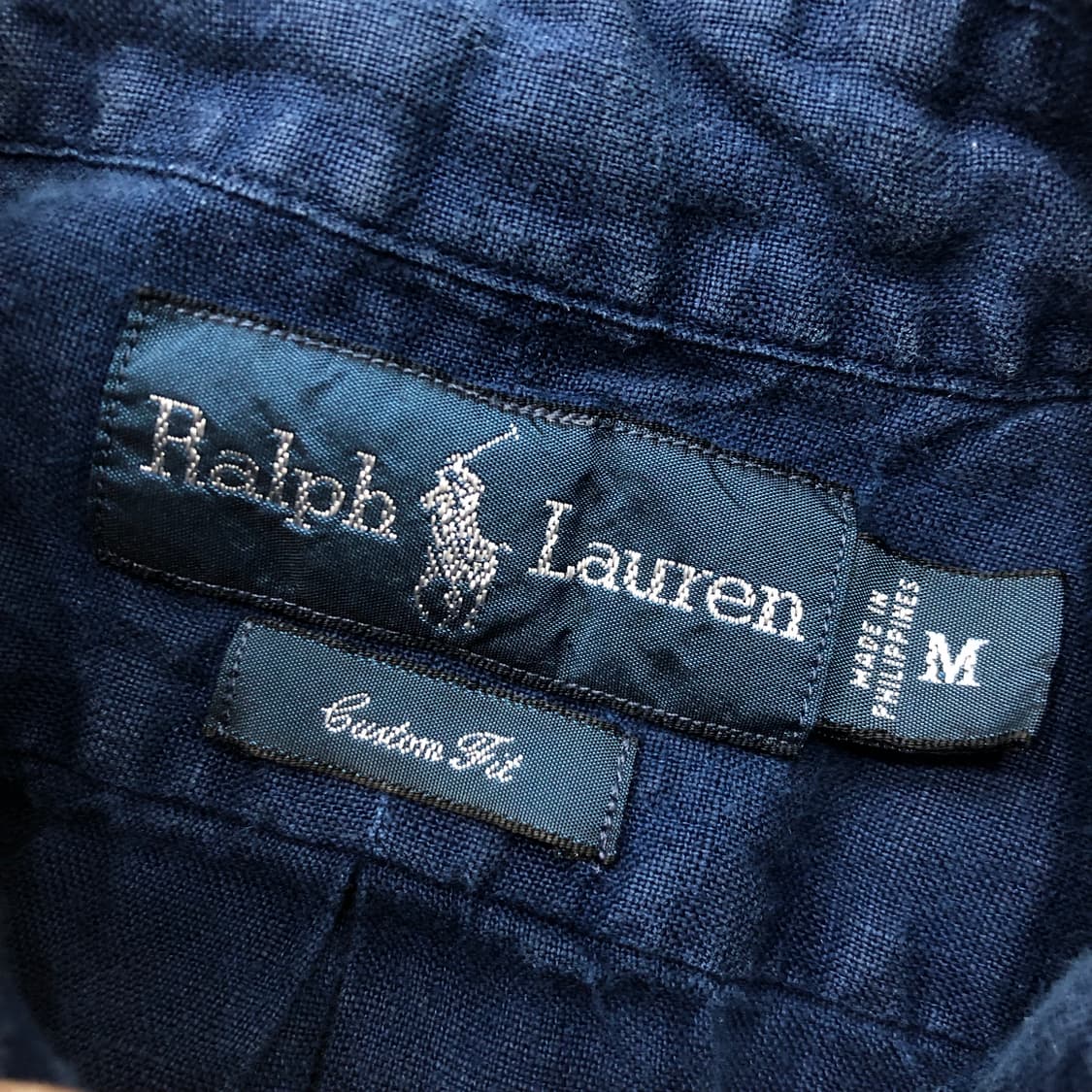 폴로 랄프로렌 린넨 네이비 반팔 셔츠 상품이미지3