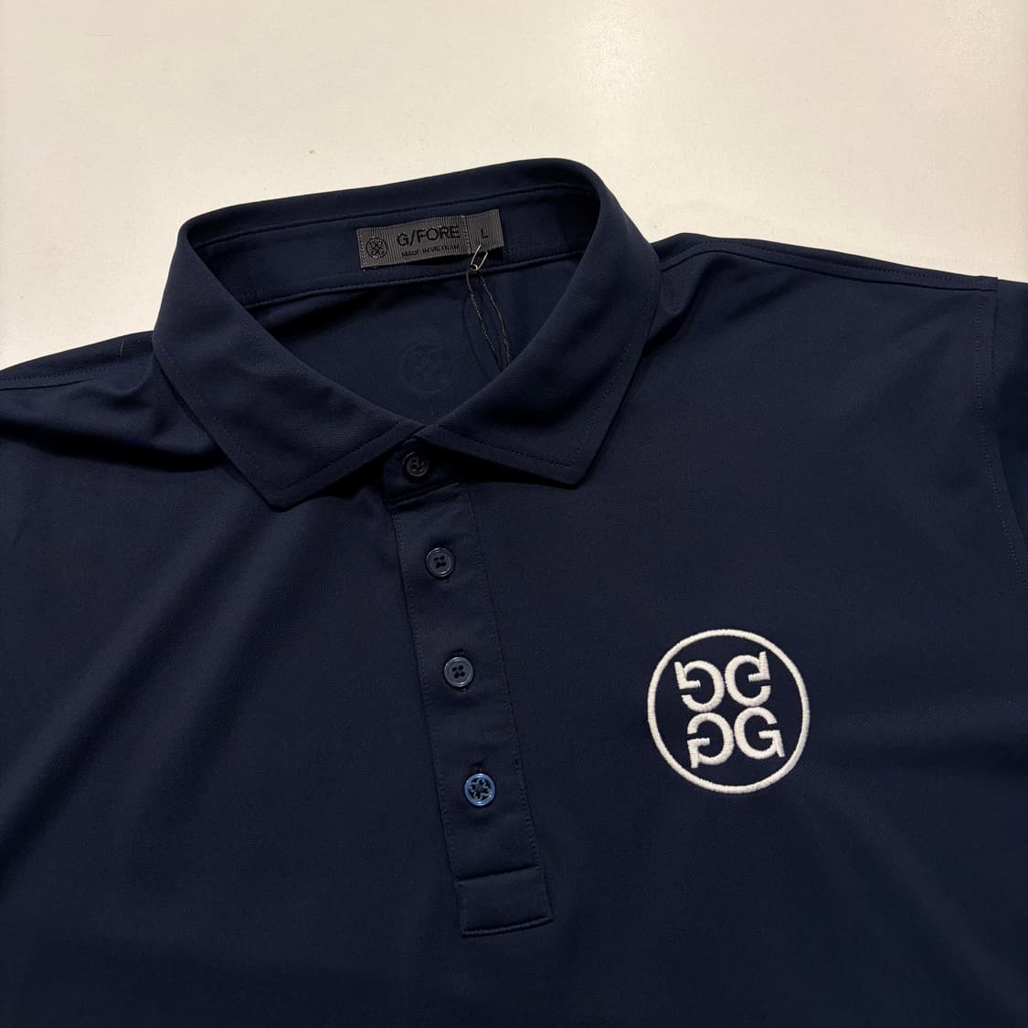 [L] 지포어 GFORE 네이비 반팔 폴로티셔츠 C762 상품이미지3