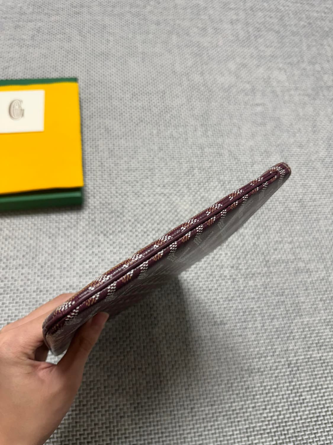 고야드 세나 클러치 버건디 mm 상품이미지7