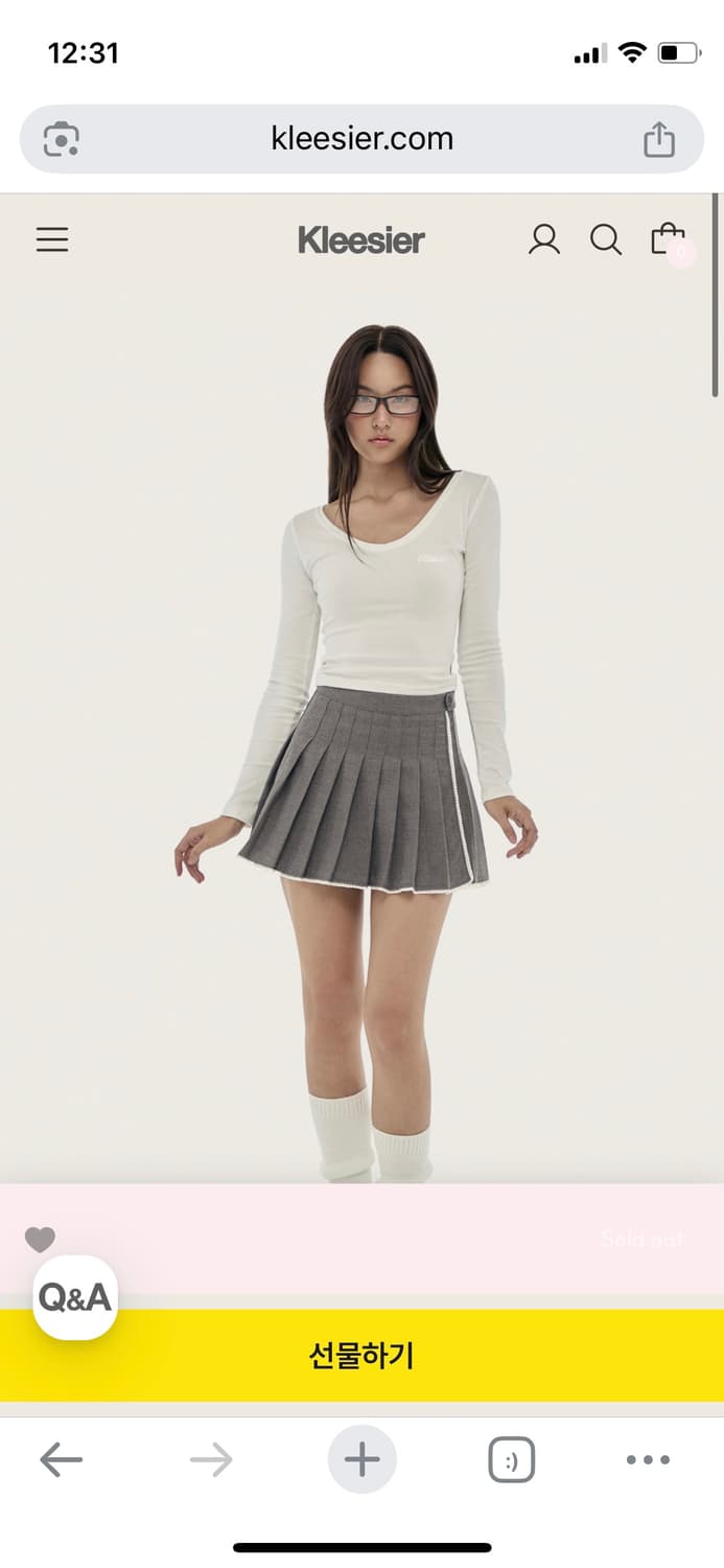 [구해요] 클리시어 베이직 로고 탑 상품이미지1