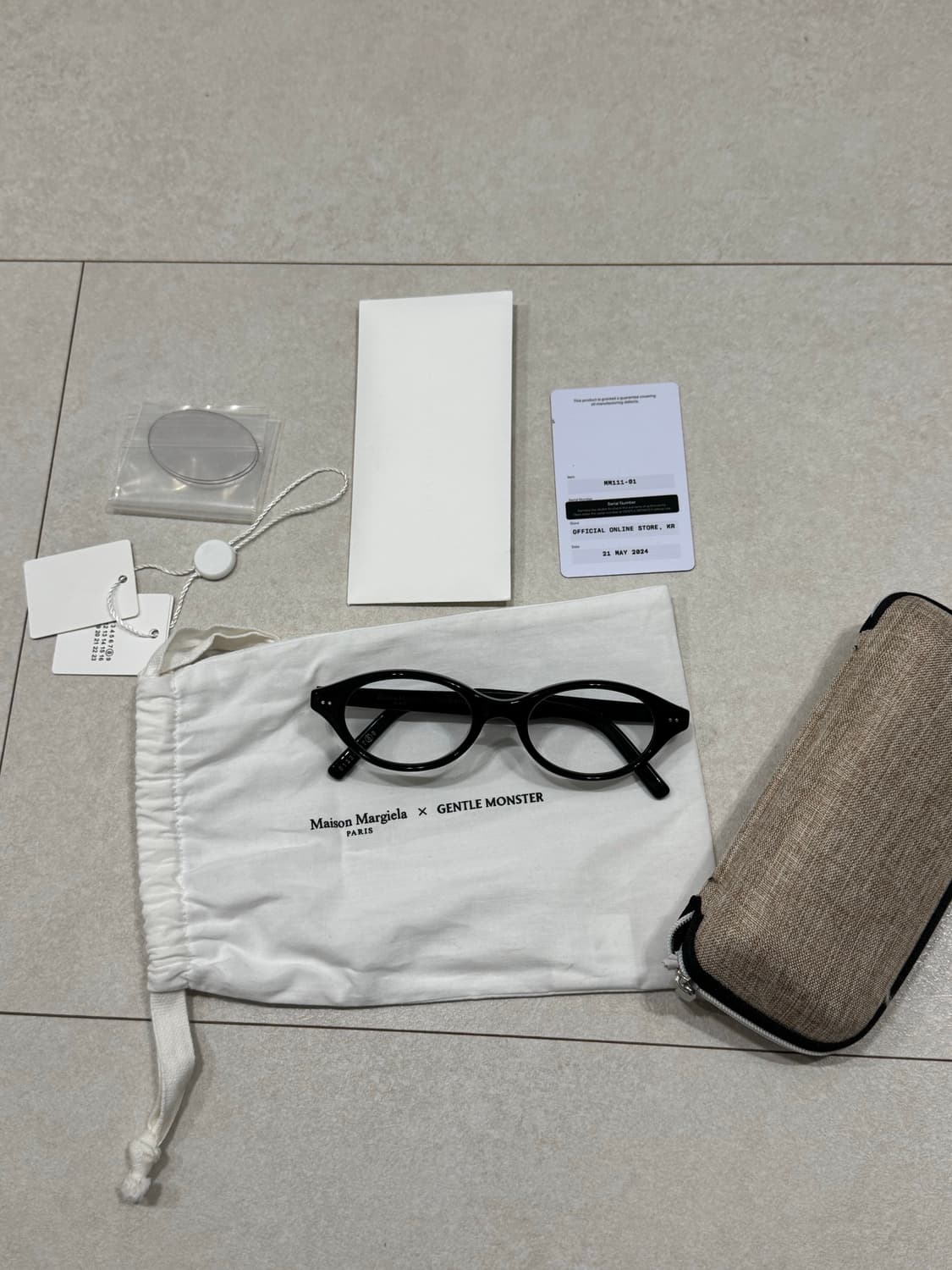 메종마르지엘라 x 젠틀몬스터 안경 MM111 블랙 상품이미지2