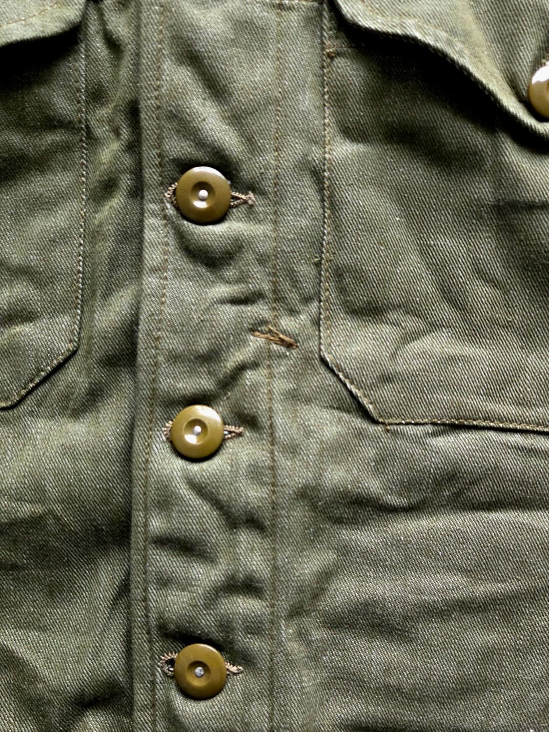1955 영국군 OG 그린 데님 배틀드레스 자켓 상품이미지2