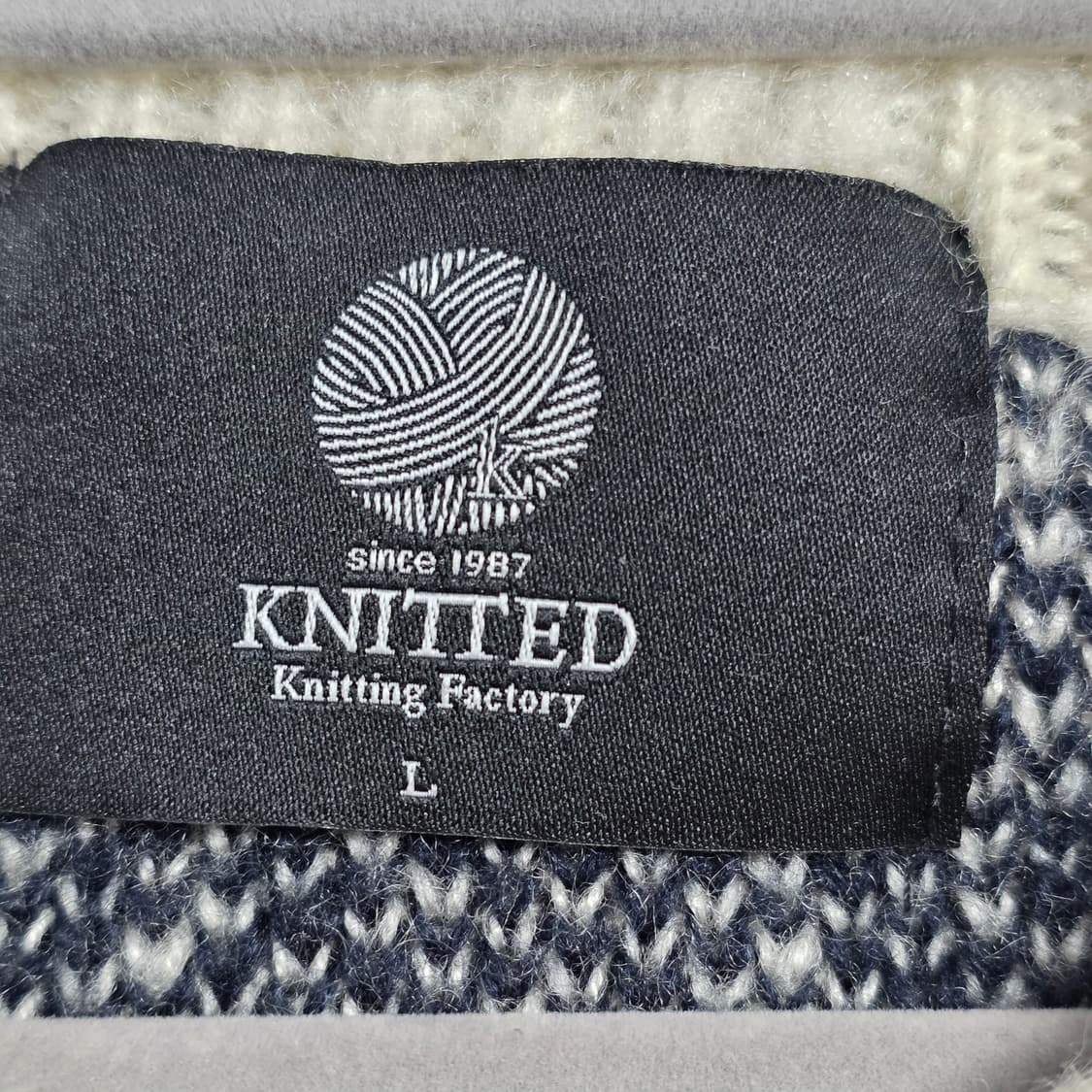 0145 니티드 KNITTED 그라데이션 헤어니트 L 공용 상품이미지5