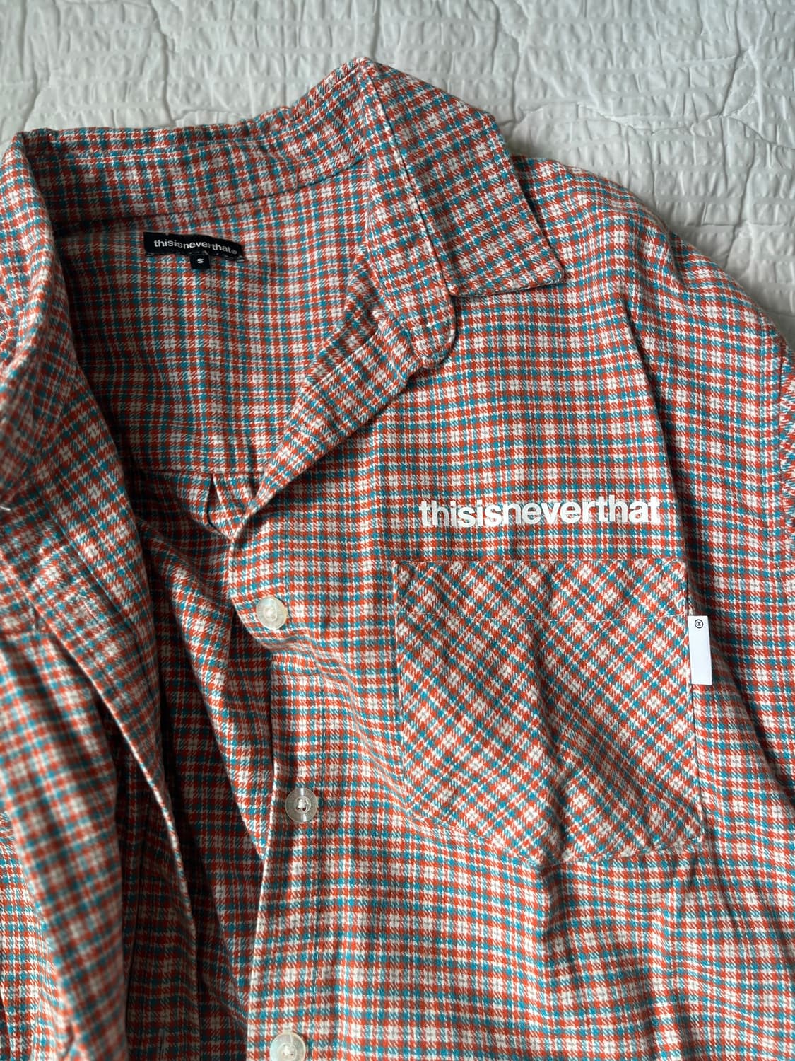 디스이즈네버댓 플란넬 오버핏 체크셔츠 S 상품이미지1