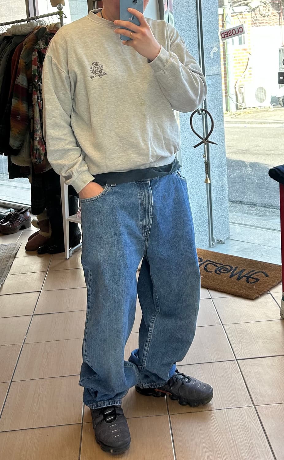 90‘s USA 리바이스 실버탭 루즈 38in 상품이미지9