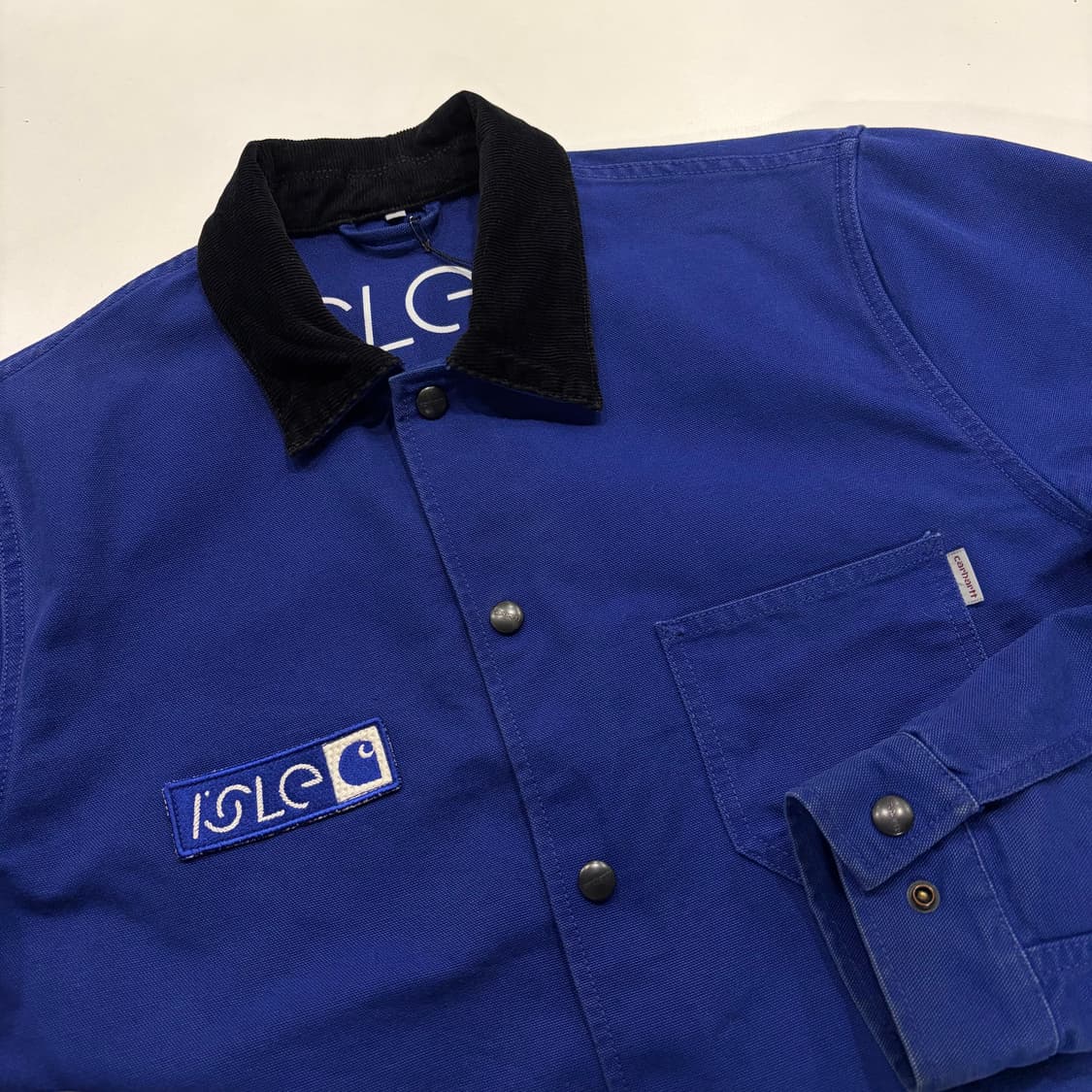 [L] 칼하트 WIP x 아일스케이트 ISLE 블루 워크 자켓 B689 상품이미지3