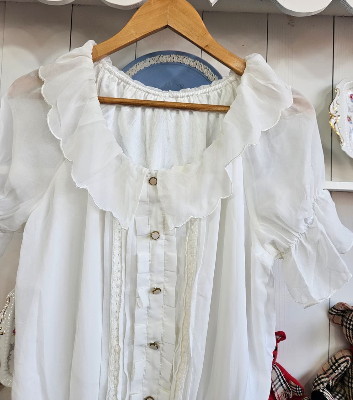 러플 쉬폰 블라우스 상품이미지3