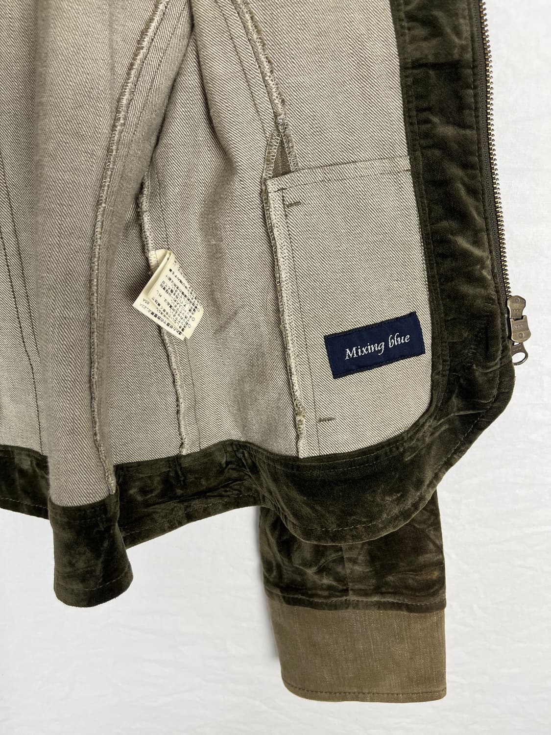 Vintage (maede in japan) 벨벳 도킹자켓 상품이미지8