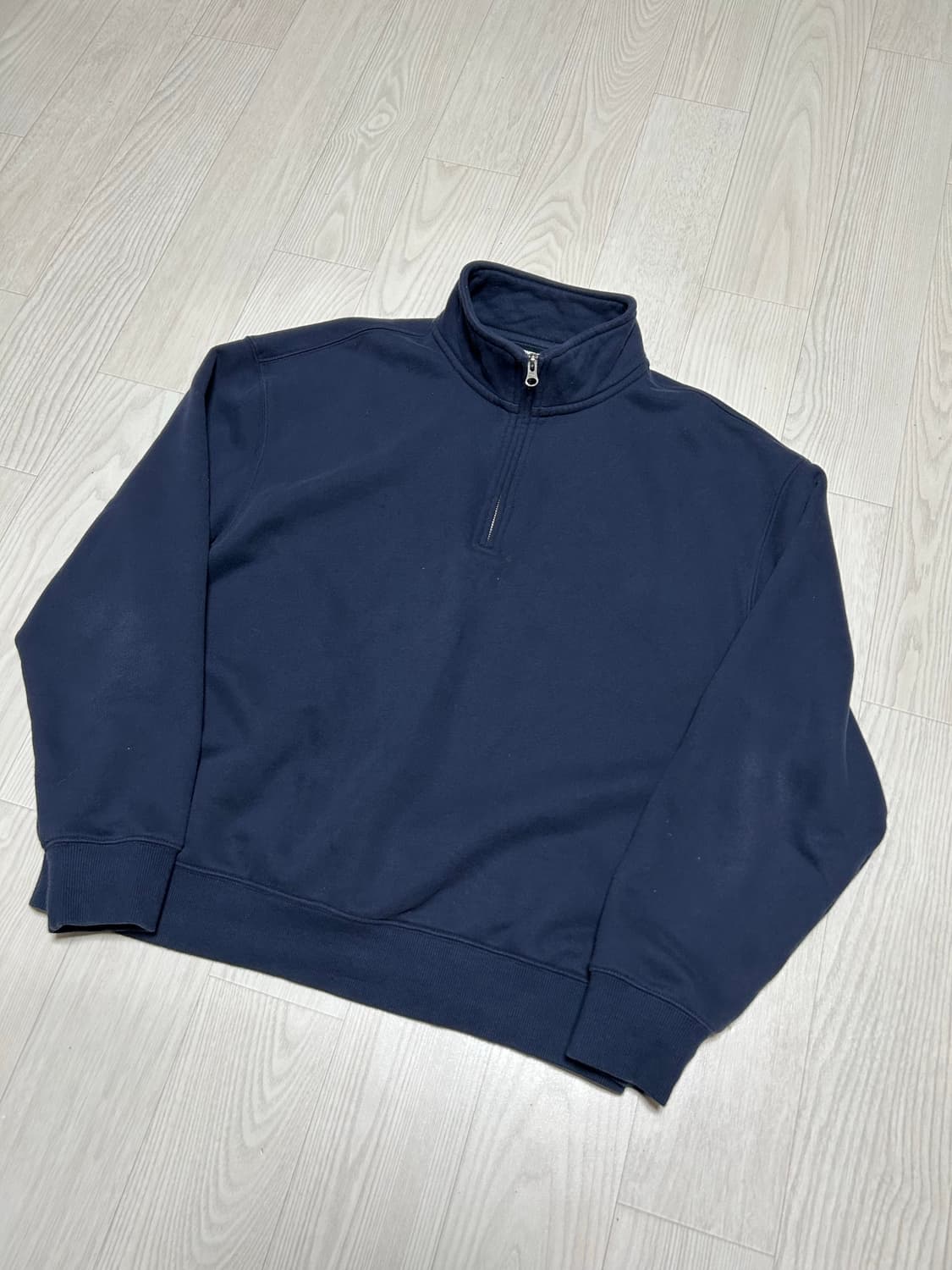 [3] 스테디에브리웨어 릴렉스드 하프집업 스웻셔츠 네이비 상품이미지2