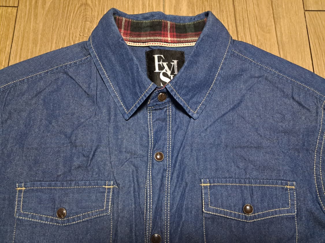 에비수 데님셔츠 M/L 상품이미지6