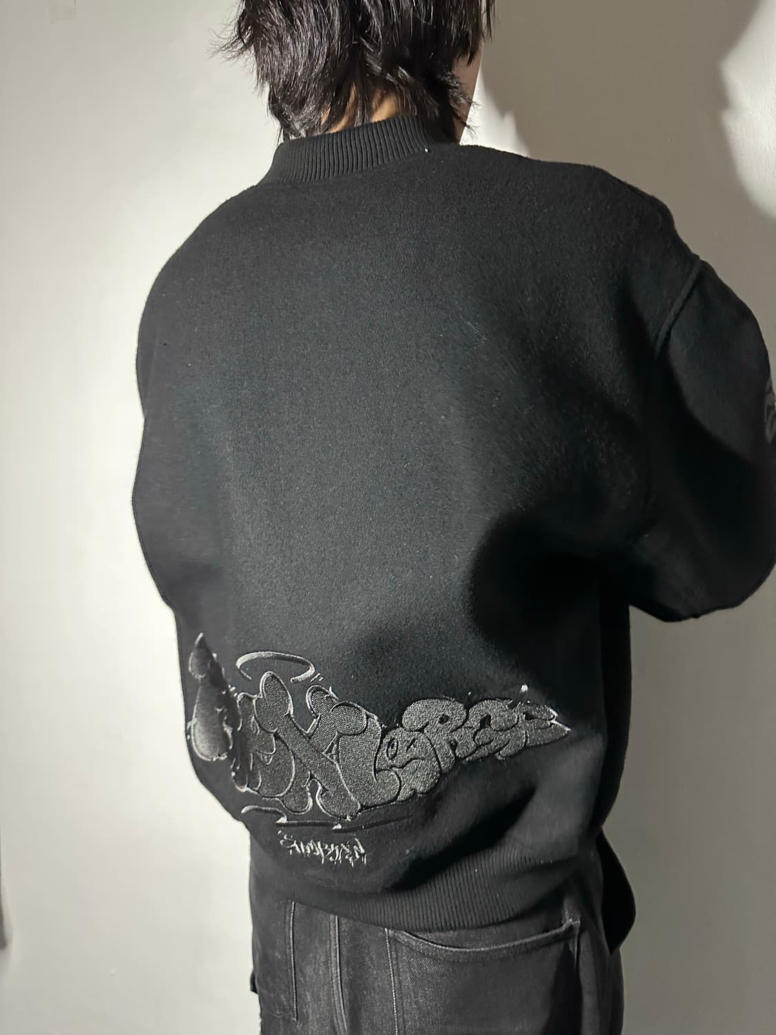 X-Large Varsity Jacket (Black) 상품이미지2