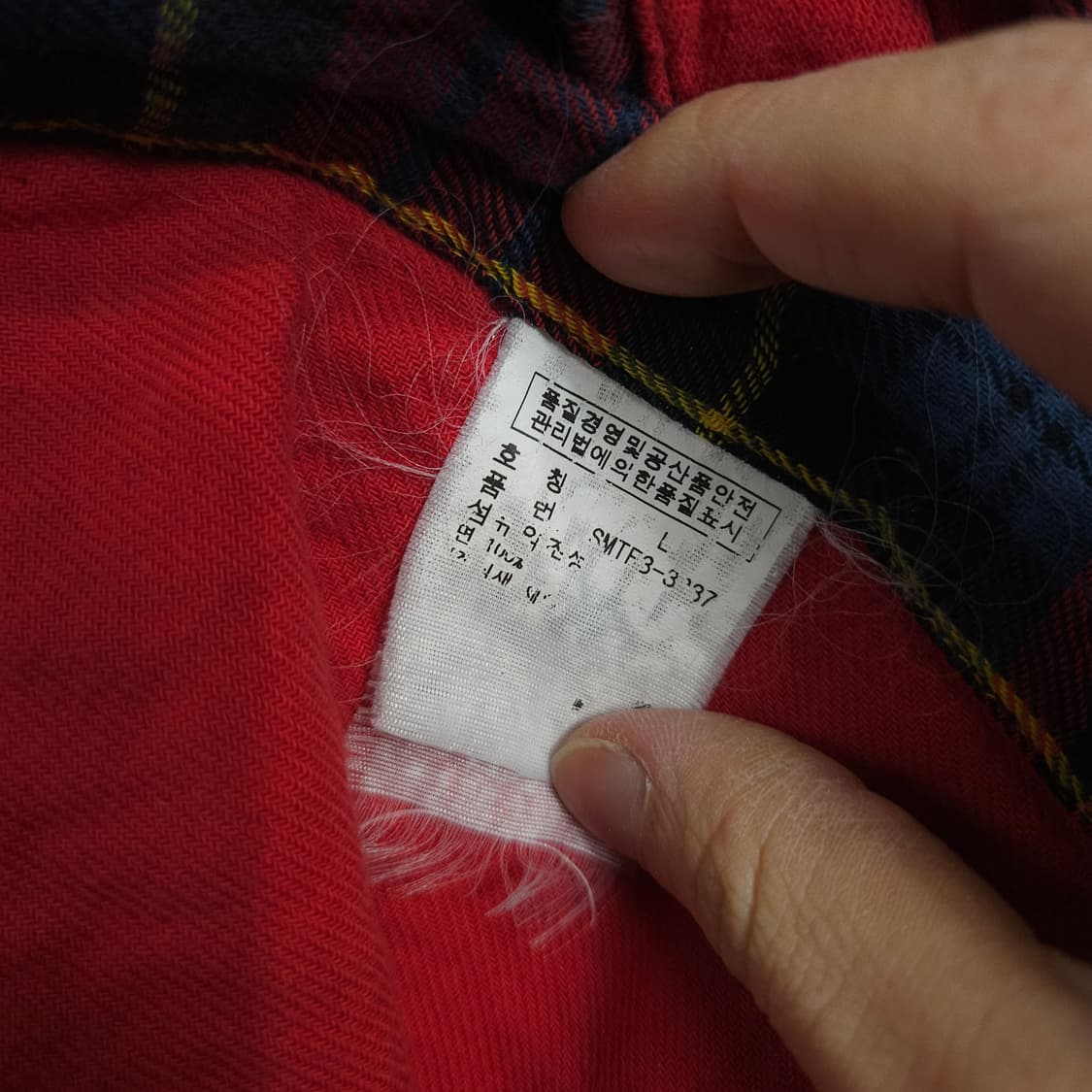 폴로 랄프 로렌 플란넬 체크 셔츠 L 상품이미지6