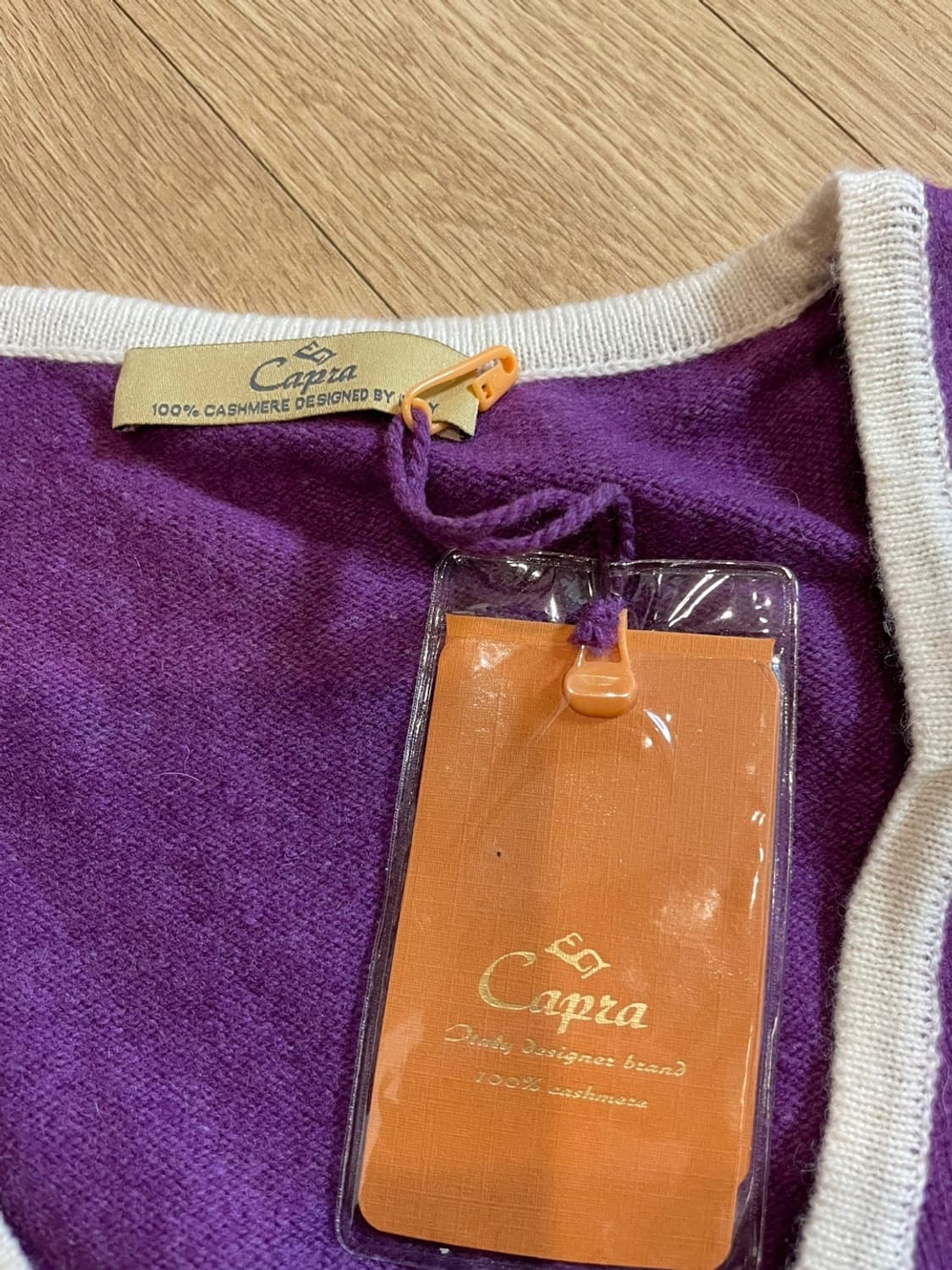 새상품 카프라 capra 캐시미어100% 가디건 상품이미지7