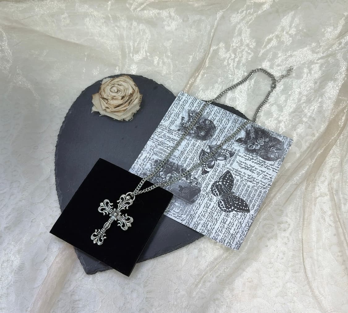 빈티지 십자가 쿠바체인 목걸이 상품이미지2