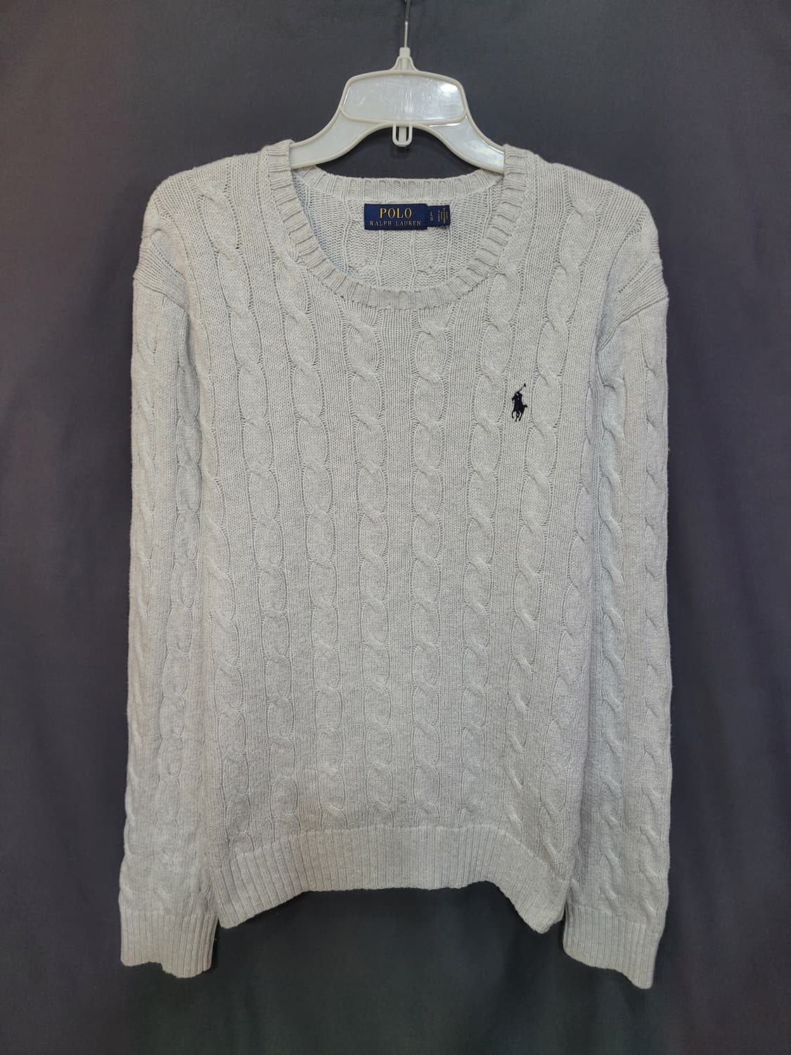 Ralph Lauren 랄프로렌 케이블 자수로고 니트 상품이미지1