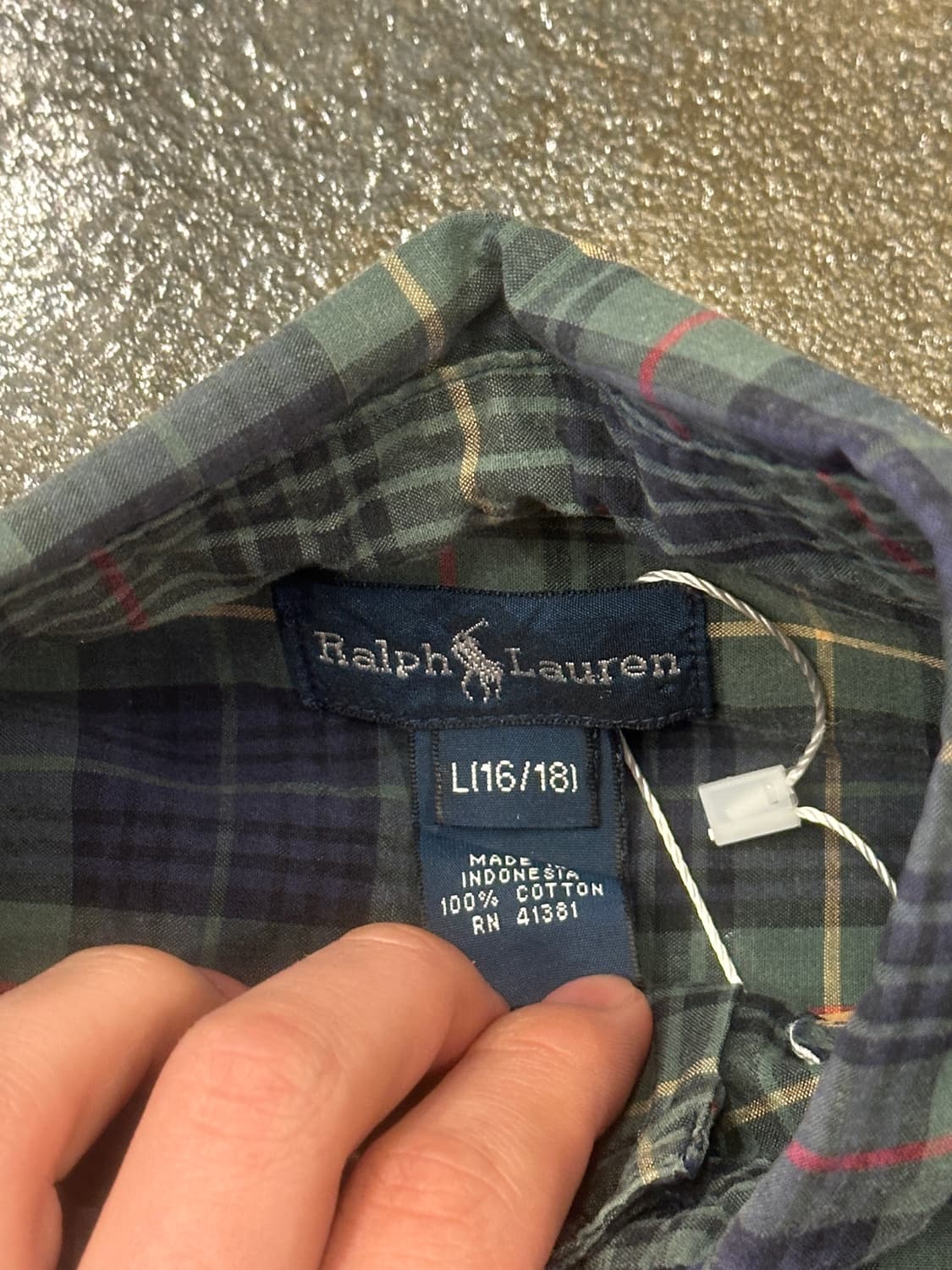 POLO 폴로 랄프로렌 체크셔츠 L(16/18) 상품이미지4