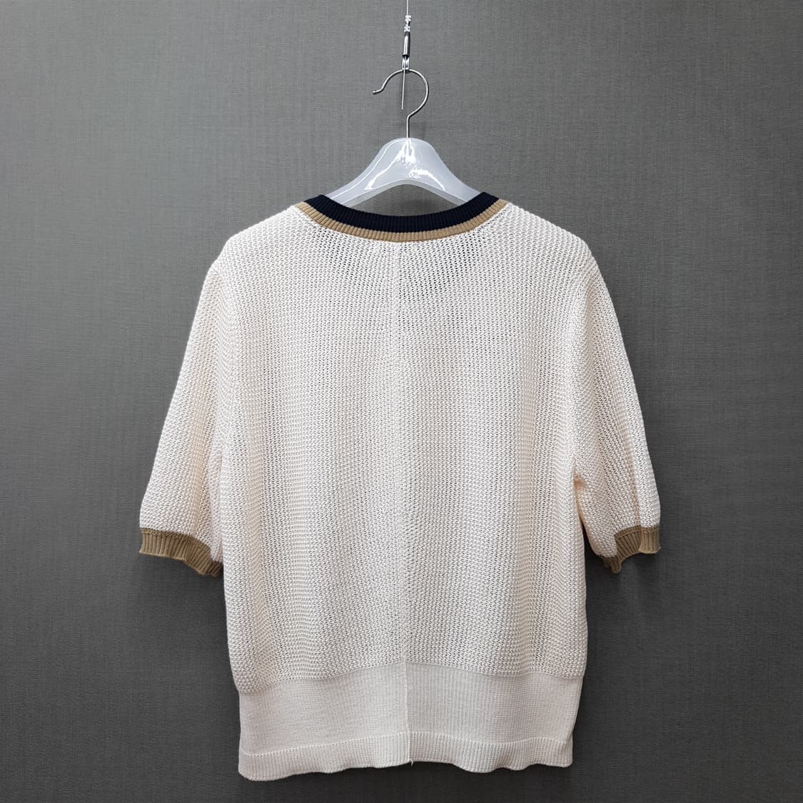 한섬 시스템 2023 컬러라인 레터링 패치 니트 90F사이즈 상품이미지6