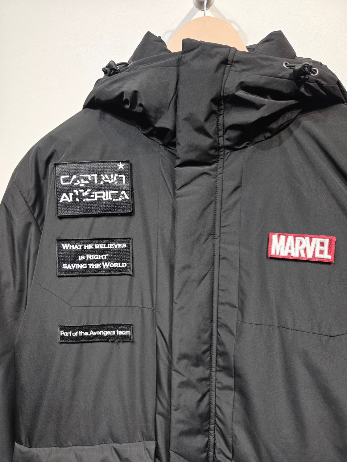 마블 캡틴 블랙 롱패딩_95 상품이미지3