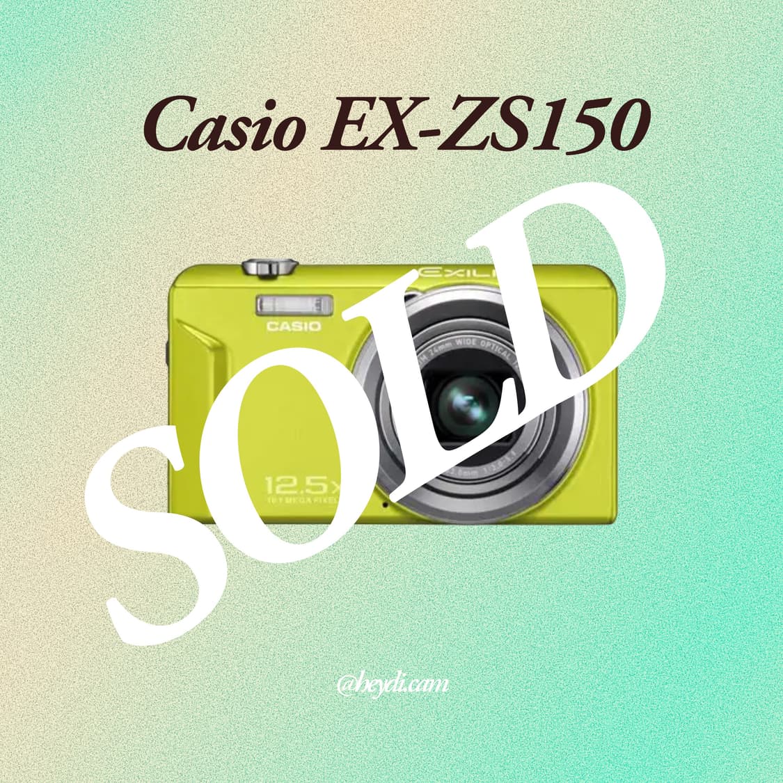 (입문용 1등) 카시오 EX-ZS150 옐로우(Casio EX-ZS150 상품이미지1